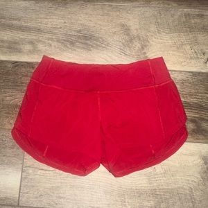 Red Lululemon Shorts